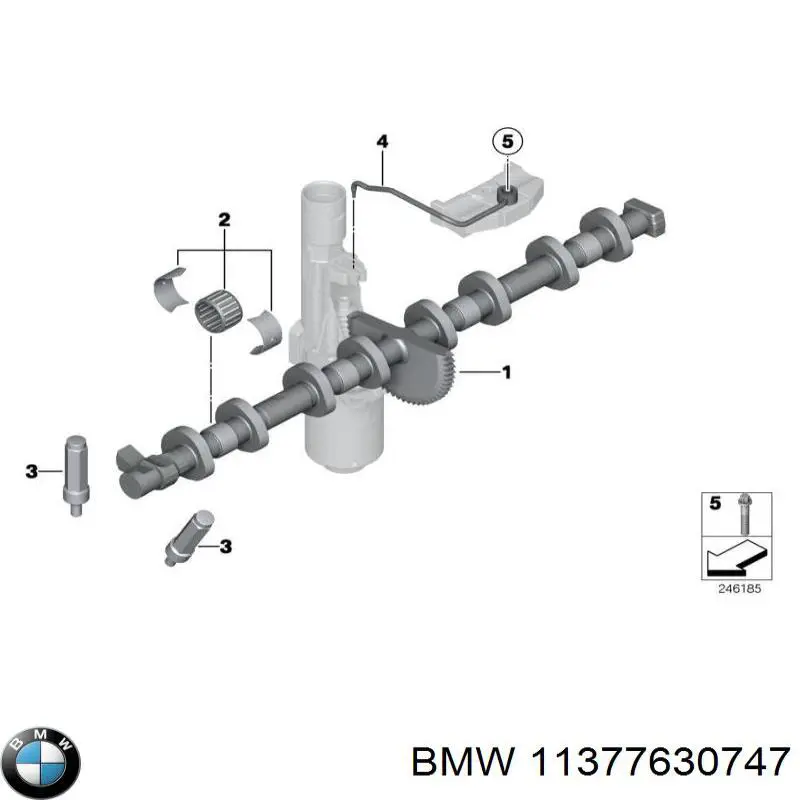 Ексцентриковий вал, вальветронік (valvetronic) Borsehung B12680 ціна, від 164.70 USD