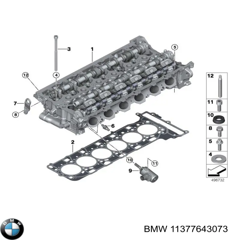 7643073 BMW Клапан електромагнітний положення розподільного
