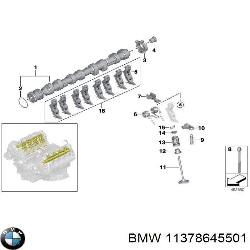 Купити 11378645501 BMW 