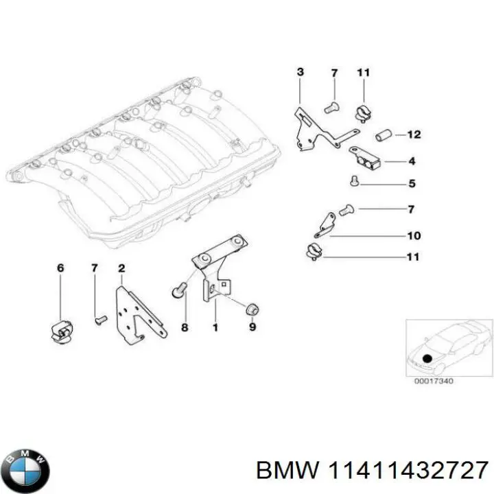  BMW 11411432727 ціна, від 6.50 USD