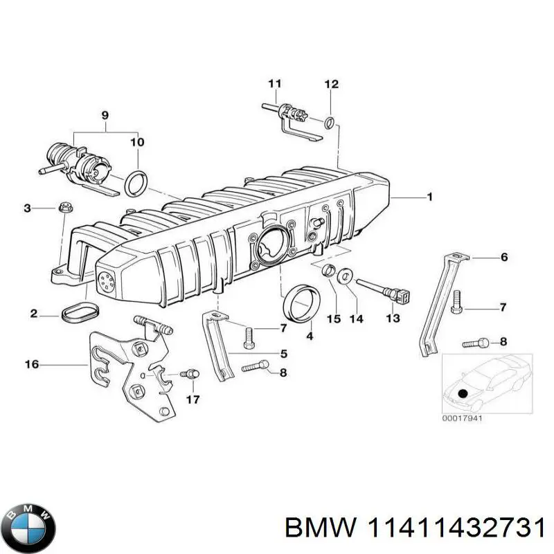 Купити 11411432731 BMW 