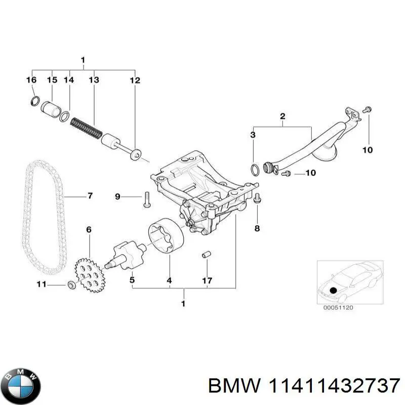  BMW 11411432737 ціна, від 43.87 USD