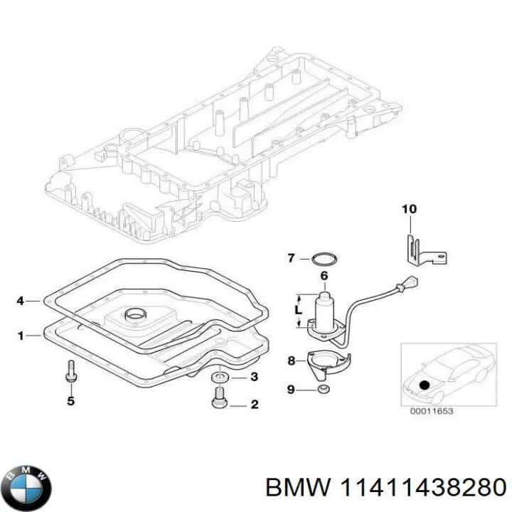 Помпа масляна BMW 11411438280 ціна, від 126.66 USD
