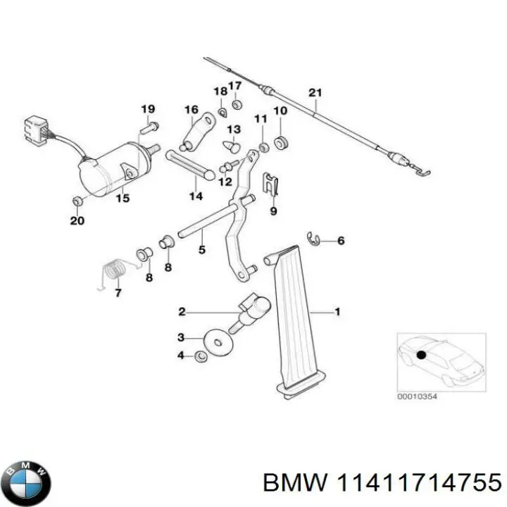 Купити 11411714755 BMW 