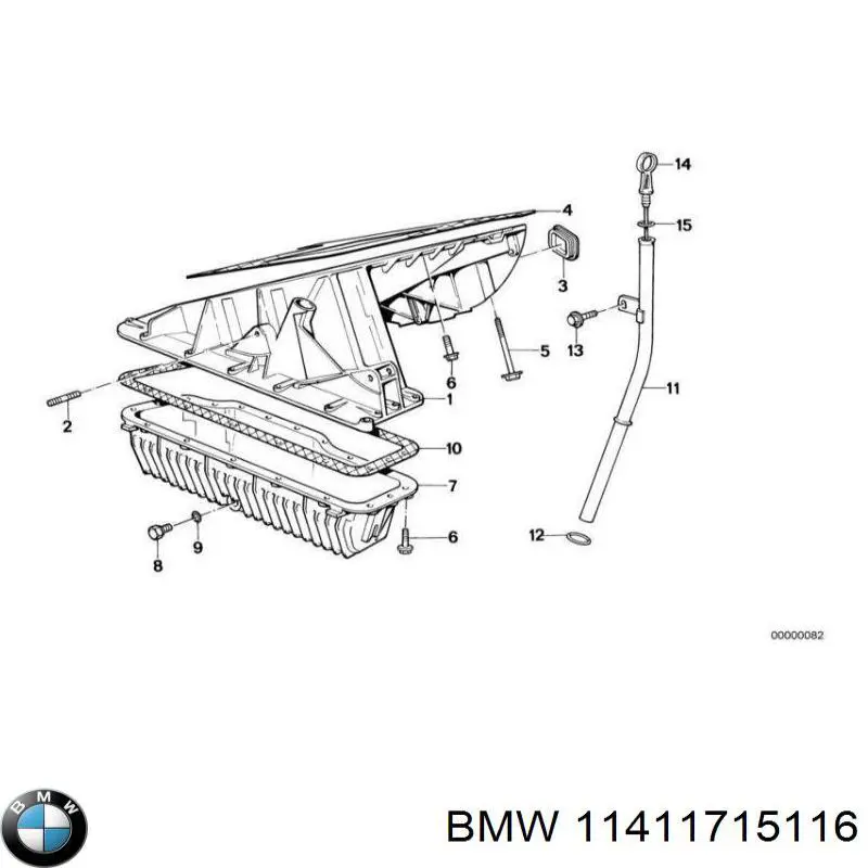 Прокладка адаптера маслянного фільтра BMW 11411715116 ціна, від 11.25 USD