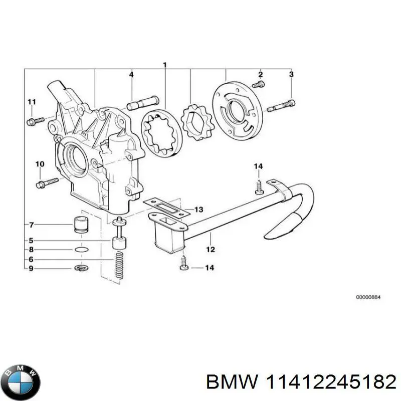 Помпа масляна BMW 11412245182 ціна, від 20.21 USD