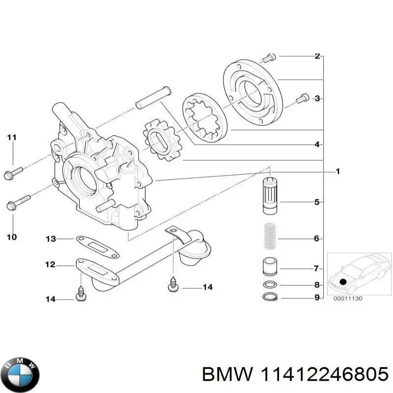 Купити Маслоприймач BMW 3  E46
