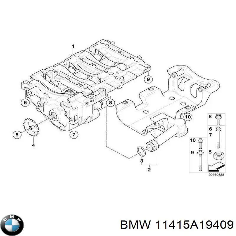 Купити 11417559947 BMW Насос маслозакачуючий