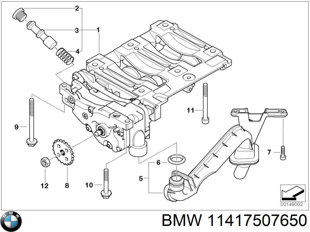  BMW 11417507650 ціна, від 12.67 USD
