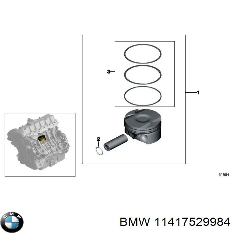 Підшипник маточини задньої BMW 11417529984 ціна, від 2.19 USD