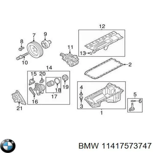 Маслонасос на BMW 7 (F01, F02, F03, F04)