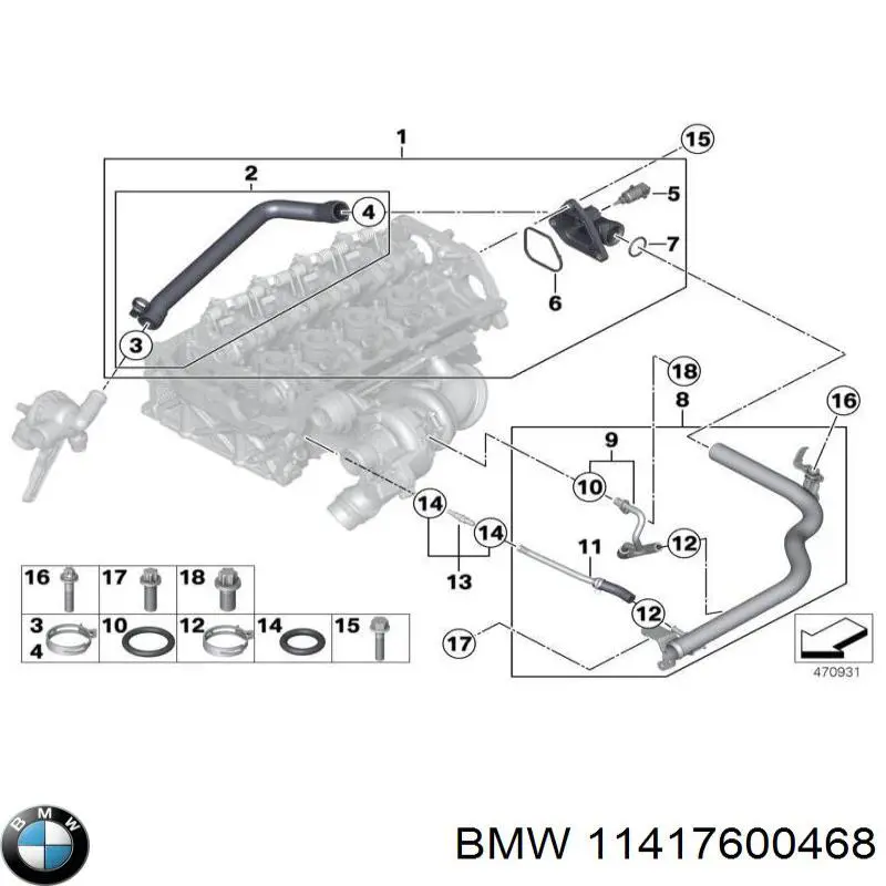  BMW 11417600468 ціна, від 83.88 USD