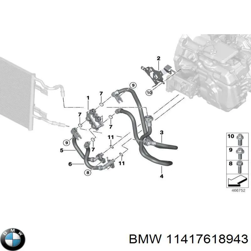 11417618943 BMW Натягувач ланцюга ГРМ