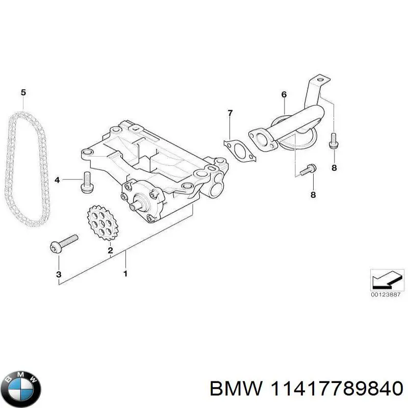 Купити 11417805814 BMW Насос маслозакачуючий