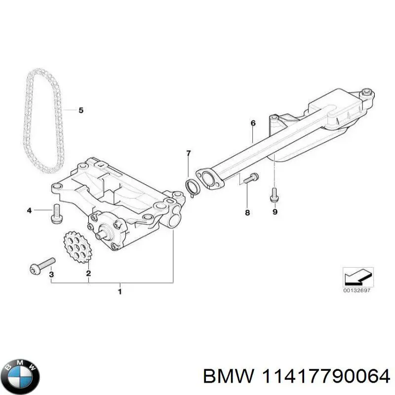 Прокладка масляного насосу BMW 11417790064 ціна, від 12.12 USD