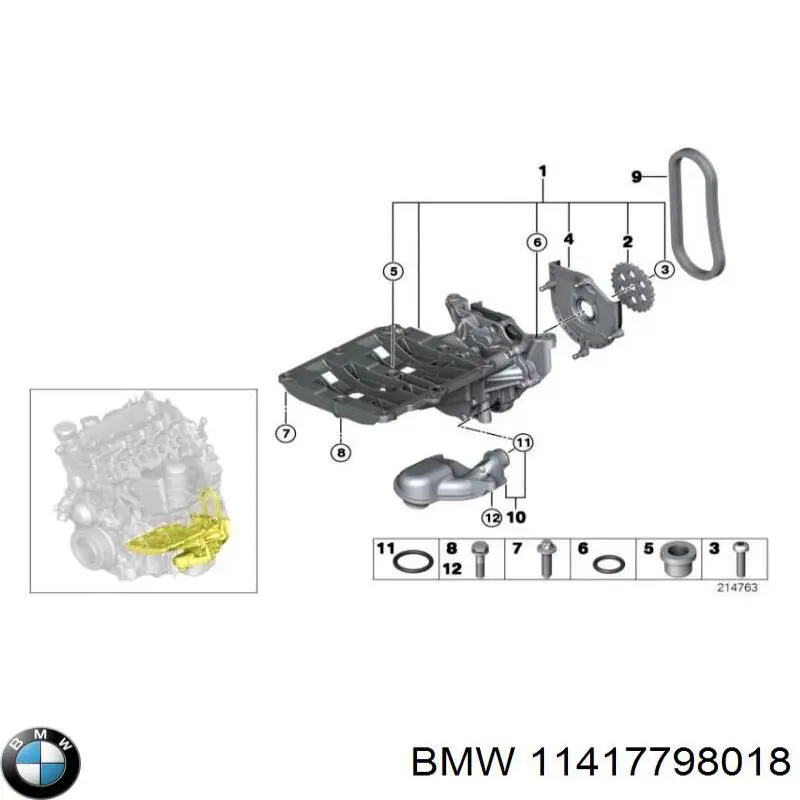  BMW 11417798018 ціна, від 54.37 USD