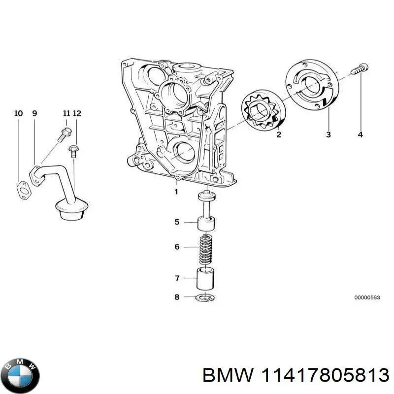Купити 11417805813 BMW Насос маслозакачуючий