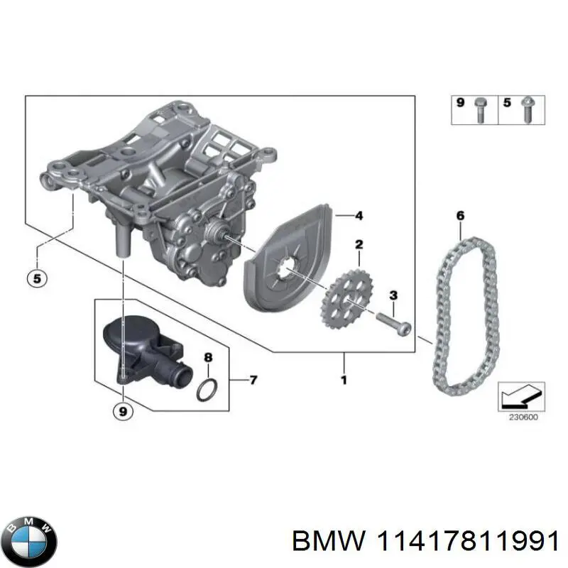 Маслоприйомник BMW 11417811991 ціна, від 80.37 USD