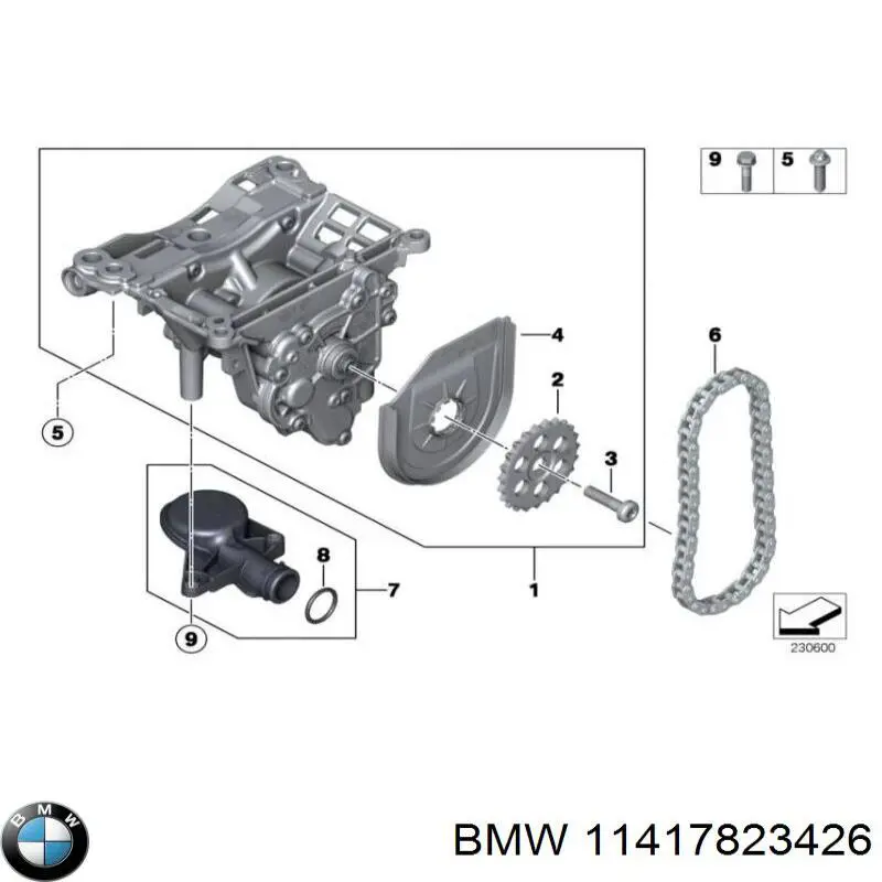 Молдинг заднього скла 11417823426 BMW