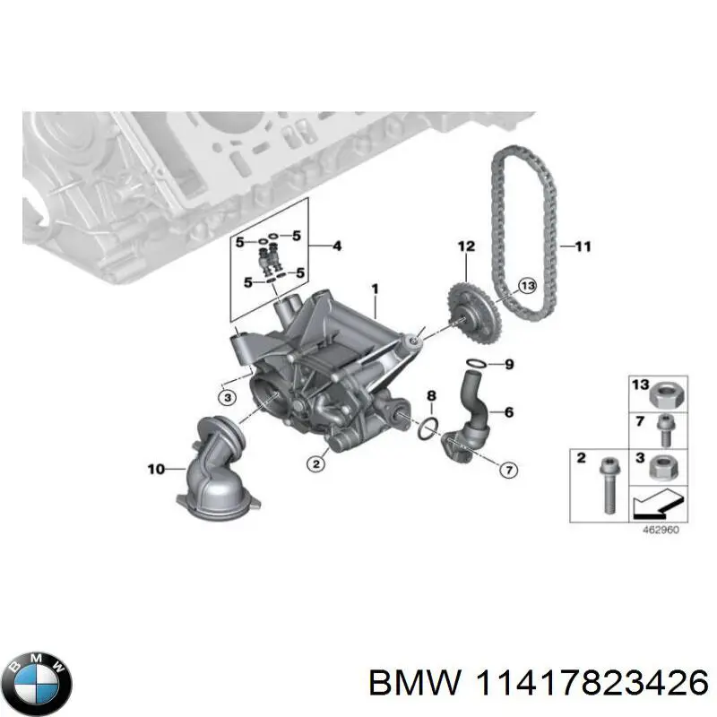 Молдинг заднього скла BMW 11417823426 ціна, від 2.10 USD