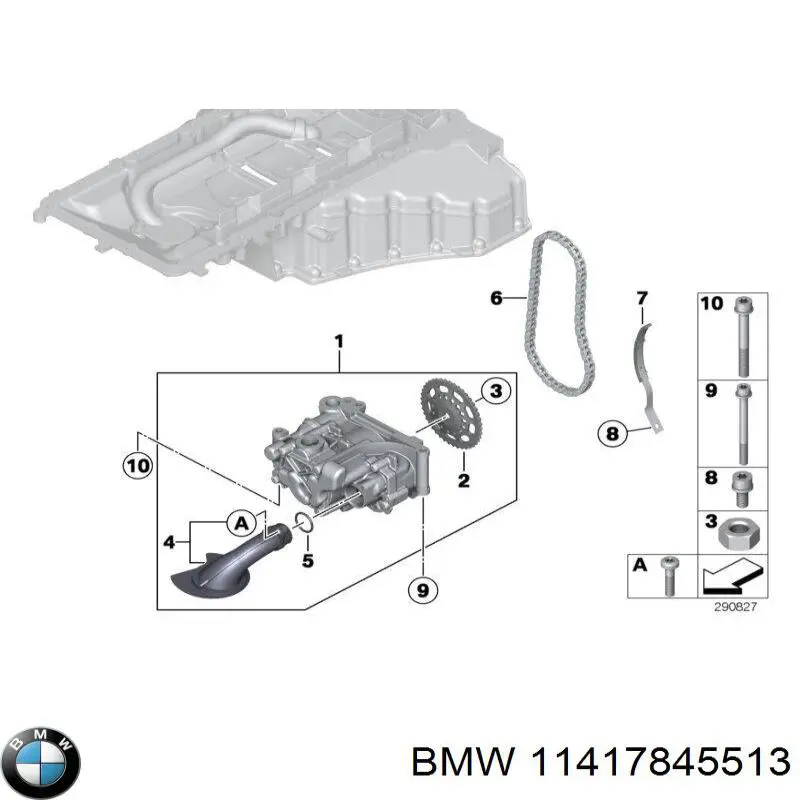 11417845513 BMW Масляний насос двигуна