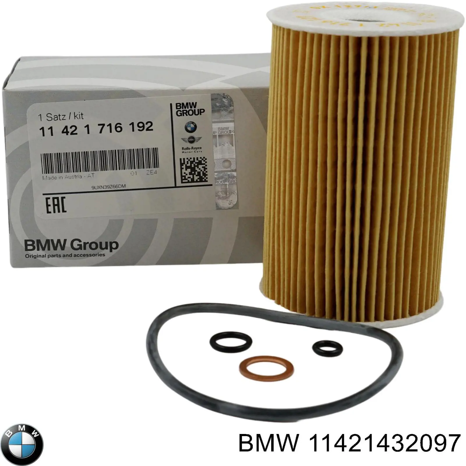 Масляний фільтр двигуна BMW 11421432097 ціна, від 6.46 USD