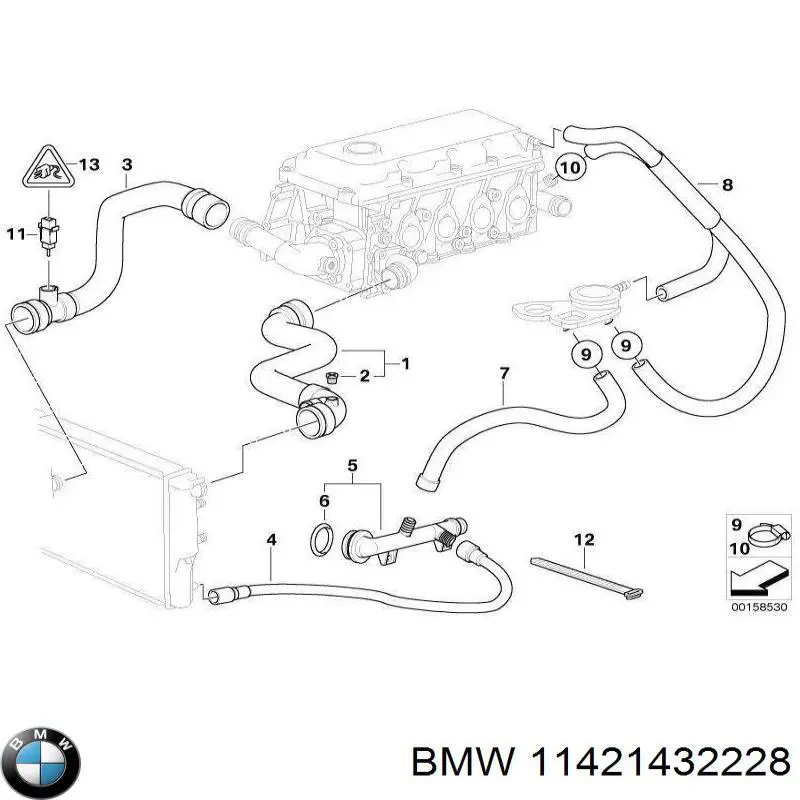 Клапан регулювання тиску масла BMW 11421432228 ціна, від 18.30 USD
