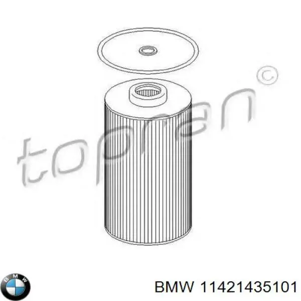 Масляний фільтр двигуна BMW 11421435101 ціна, від 7.76 USD