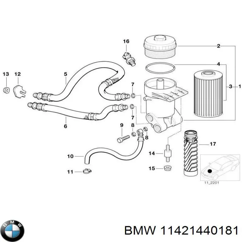  BMW 11421440181 ціна, від 24.92 USD