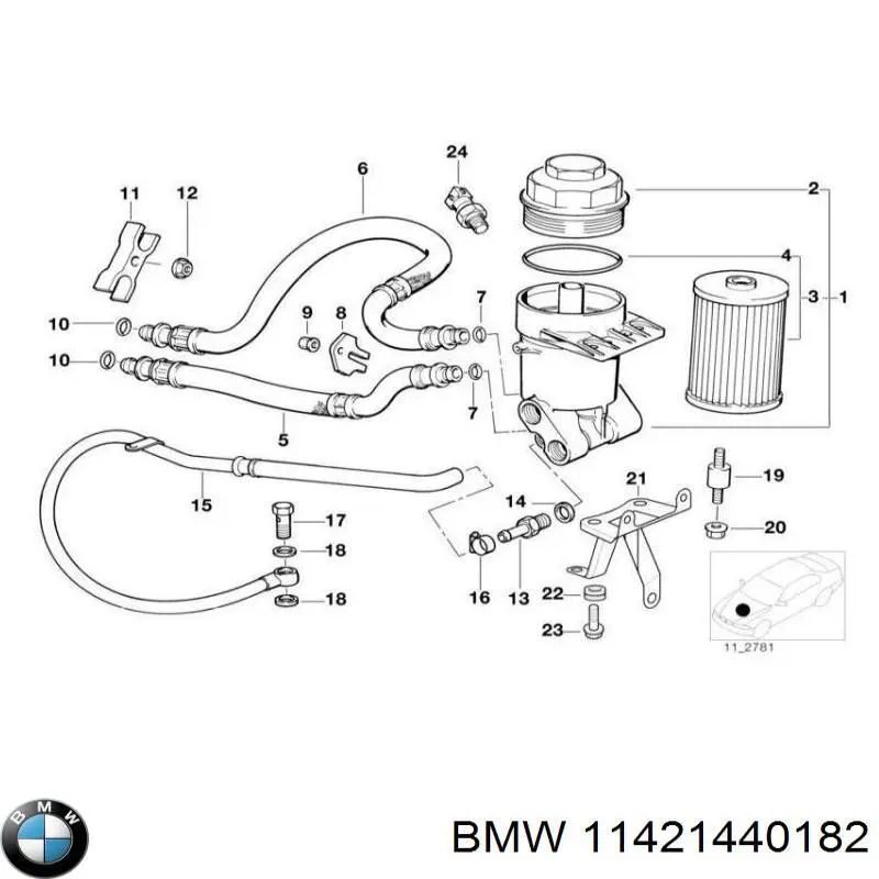 Купити 11421440182 BMW 