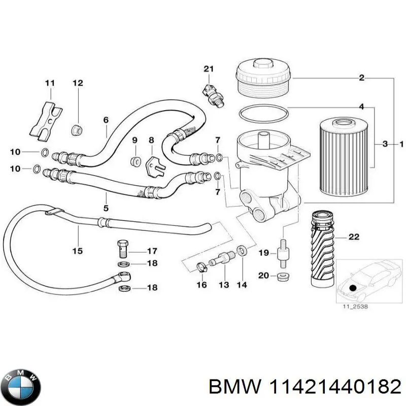  BMW 11421440182 ціна, від 25.00 USD