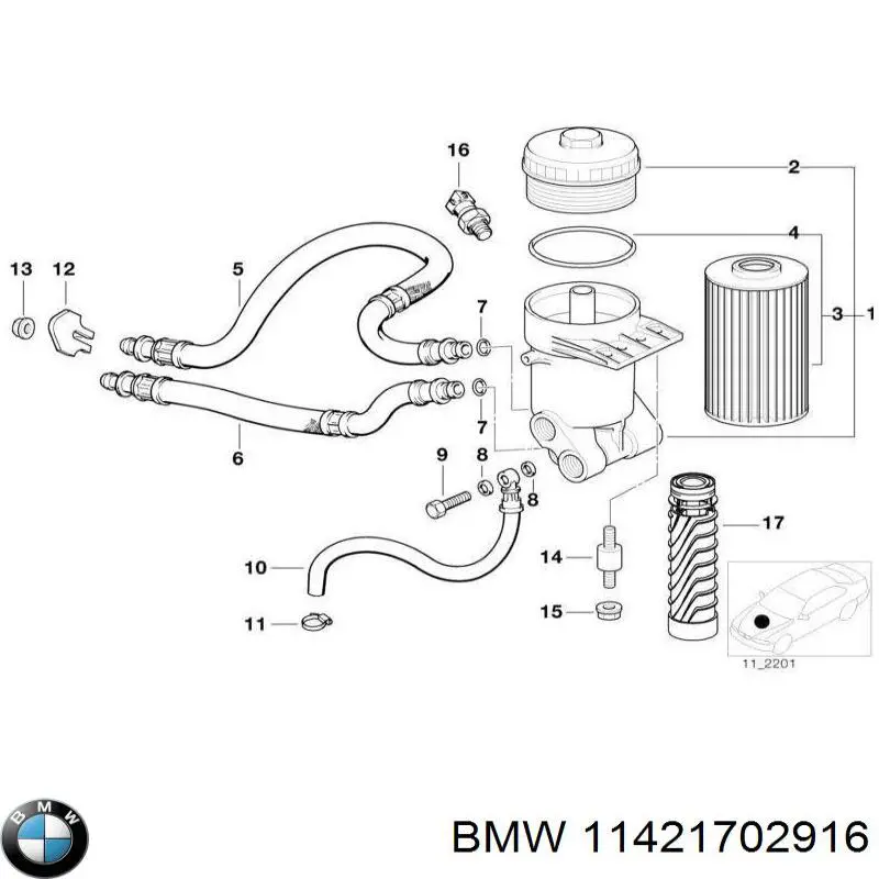  BMW 11421702916