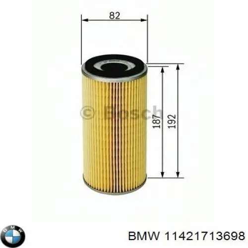 Фільтр масляний 11421713698 BMW