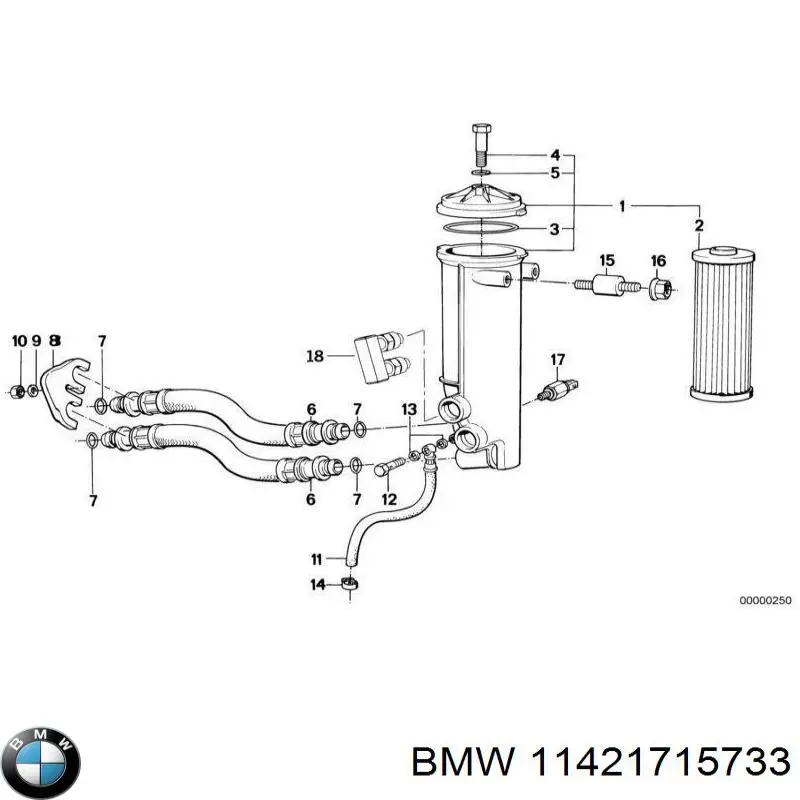 11421715733 BMW Корпус маслофільтра