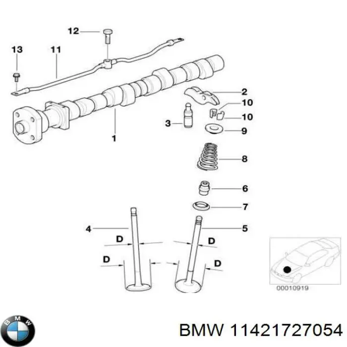 Купити 11421727054 BMW Масляний трубопровід