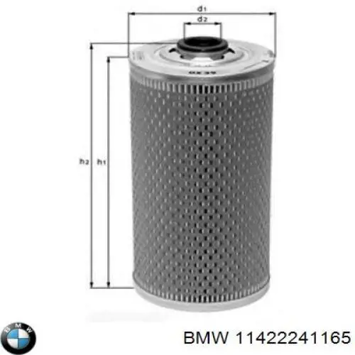 Масляний фільтр двигуна BMW 11422241165 ціна, від 8.29 USD