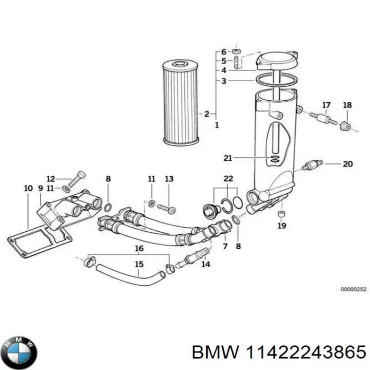 Прокладка адаптера маслянного фільтра BMW 11422243865 ціна, від 6.06 USD