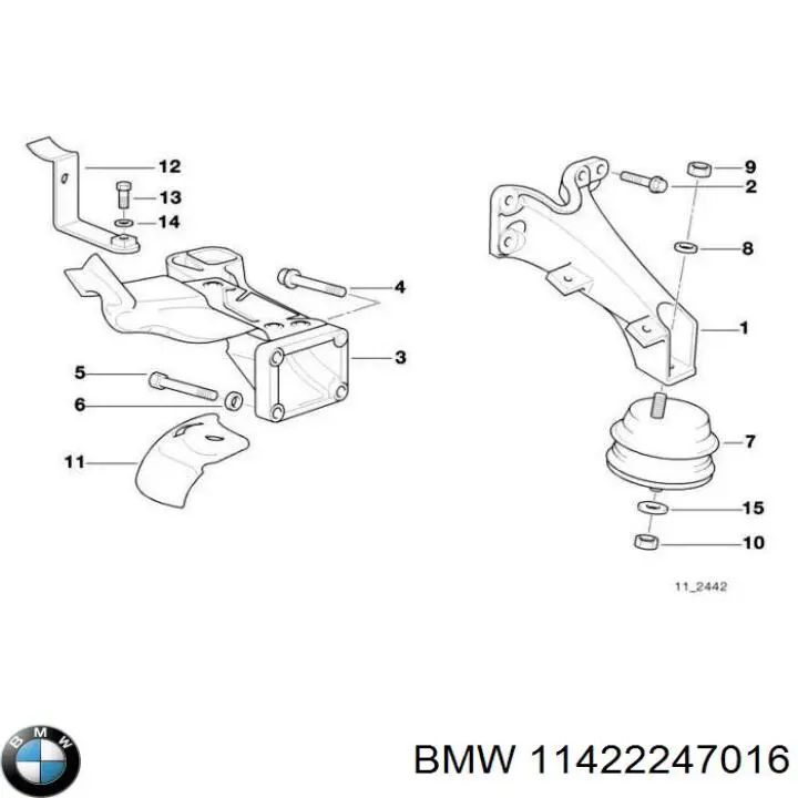 Прокладка адаптера маслянного фільтра BMW 11422247016 ціна, від 9.68 USD