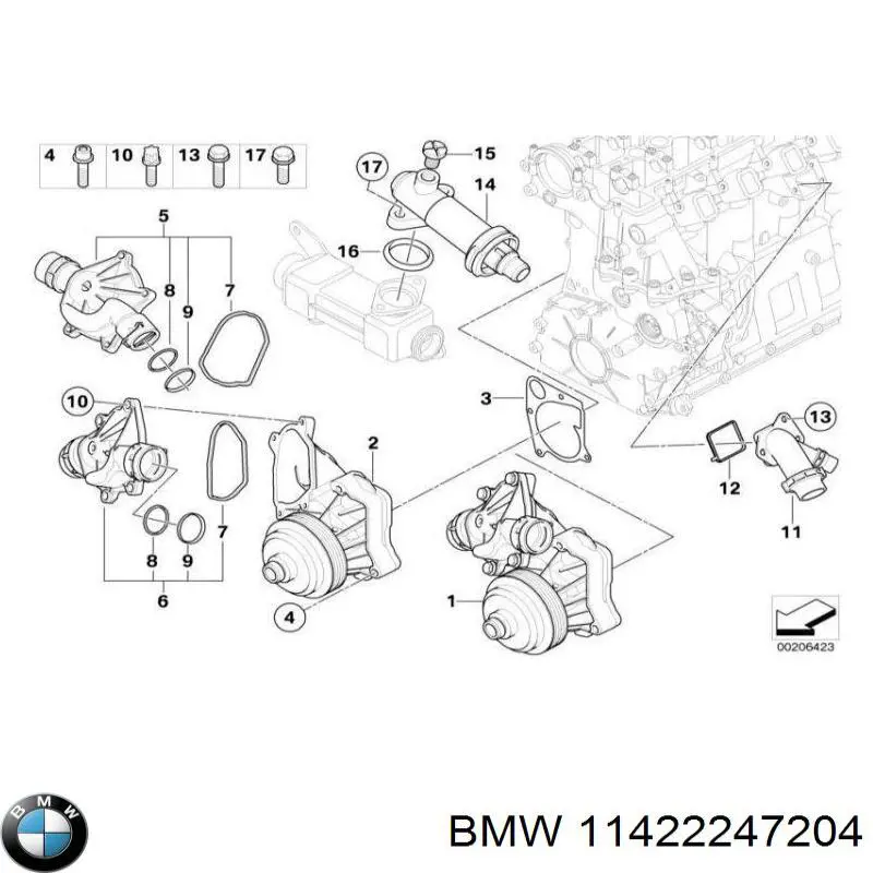 Купити 11422247204 BMW Радіатор масляний