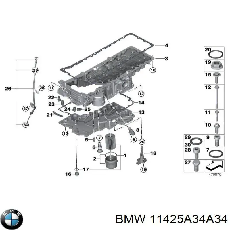 Купити 11425A34A34 BMW 