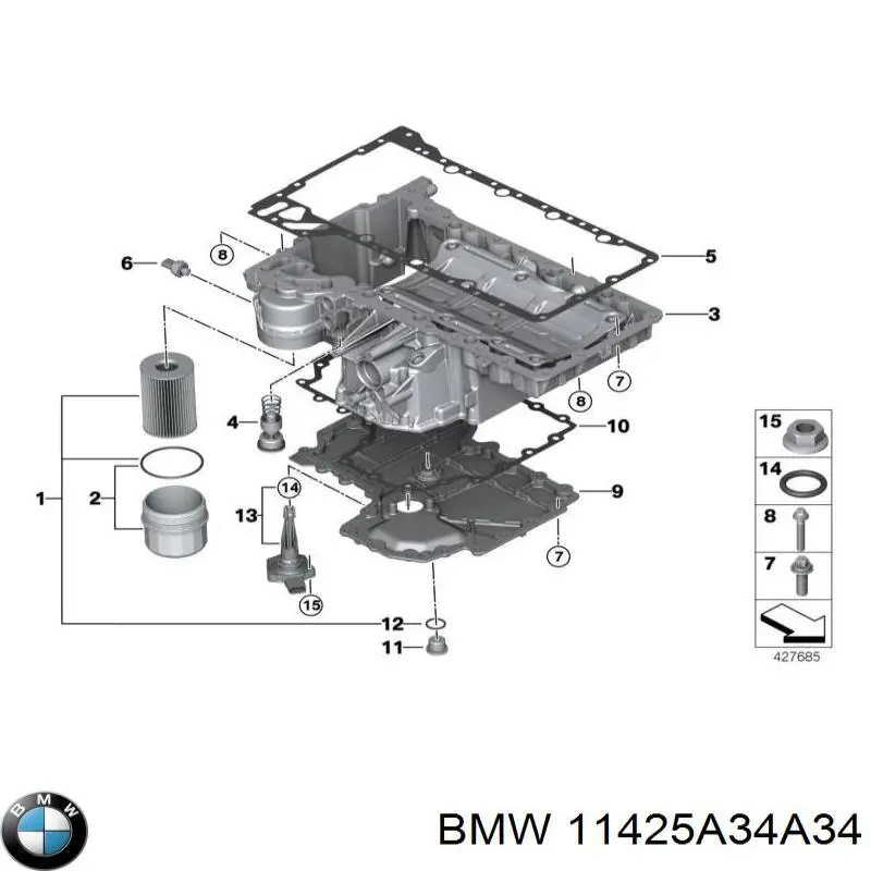  BMW 11425A34A34 ціна, від 47.35 USD