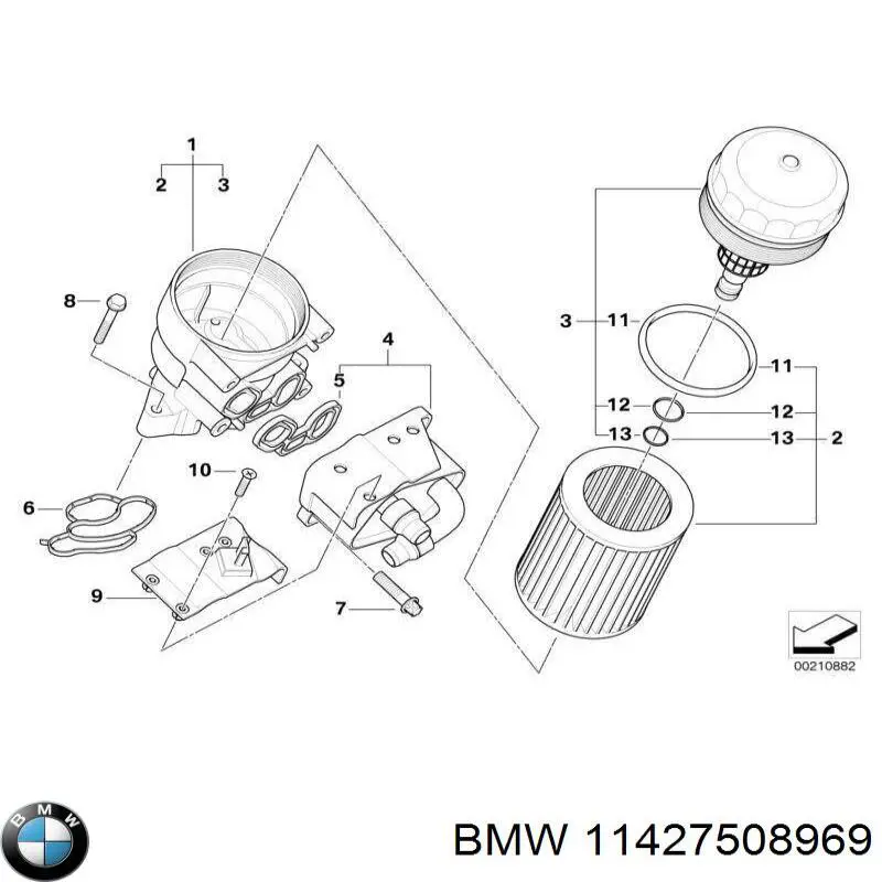 Фільтр масляний BMW 11427508969