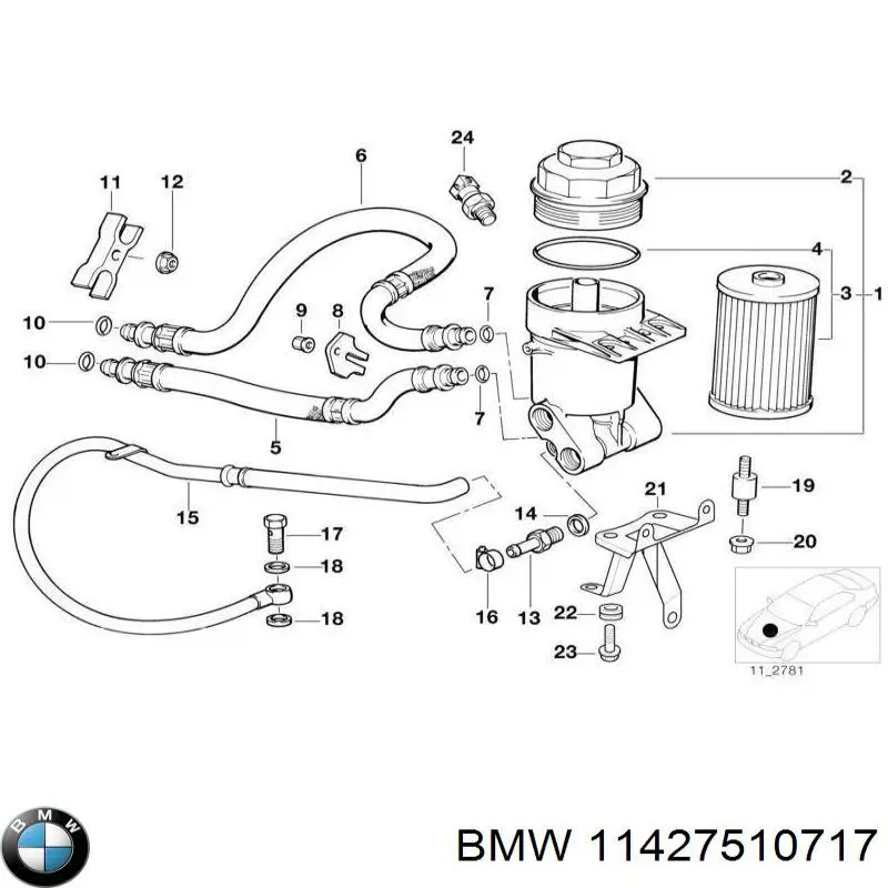 Масляний фільтр 11427510717 BMW