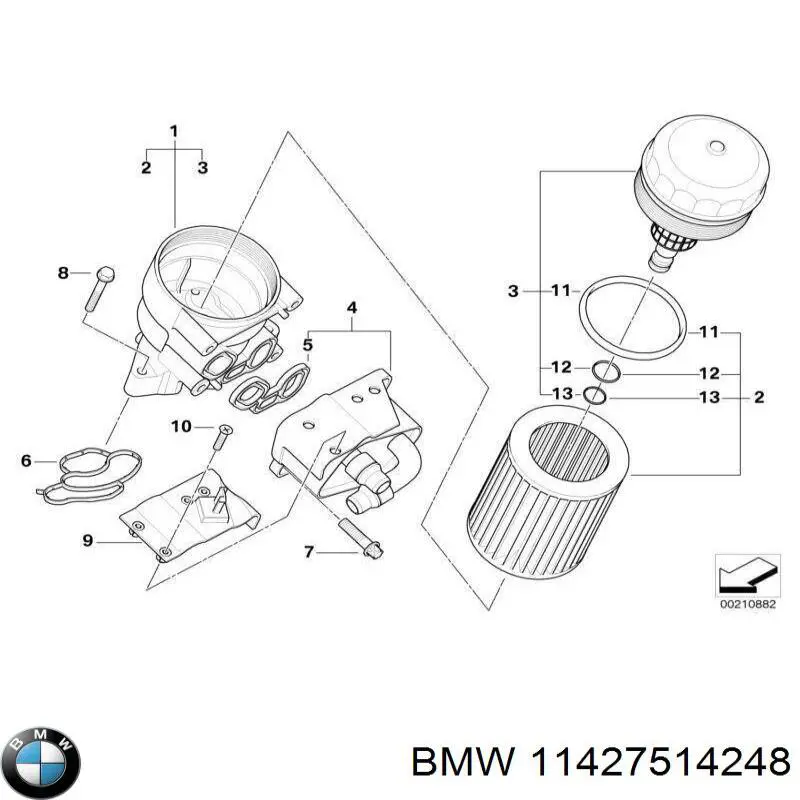 Прокладка кришки горловини, маслозаливної BMW 11427514248 ціна, від 7.96 USD