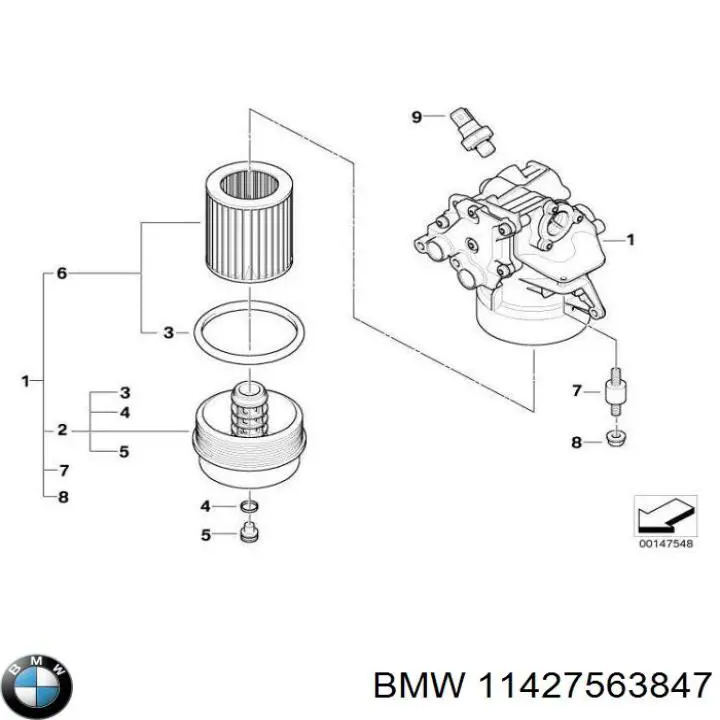 Купити 11427563847 BMW Прокладка кришки горловини, маслозаливної