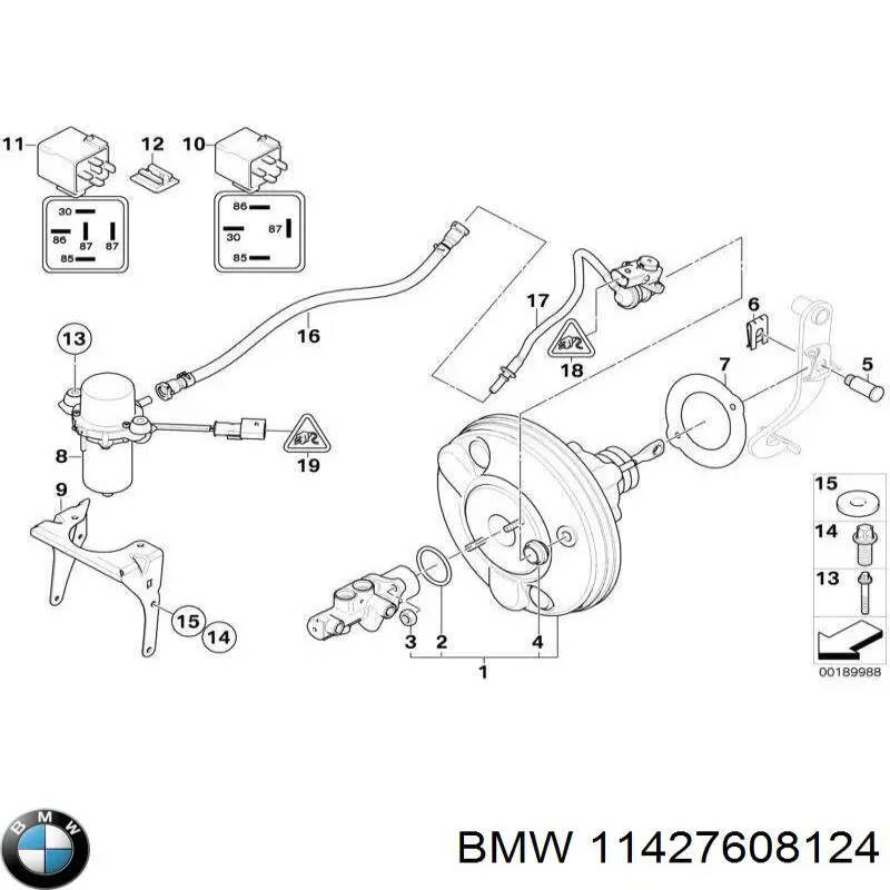 Патрубок вентиляції картера 11427608124 BMW