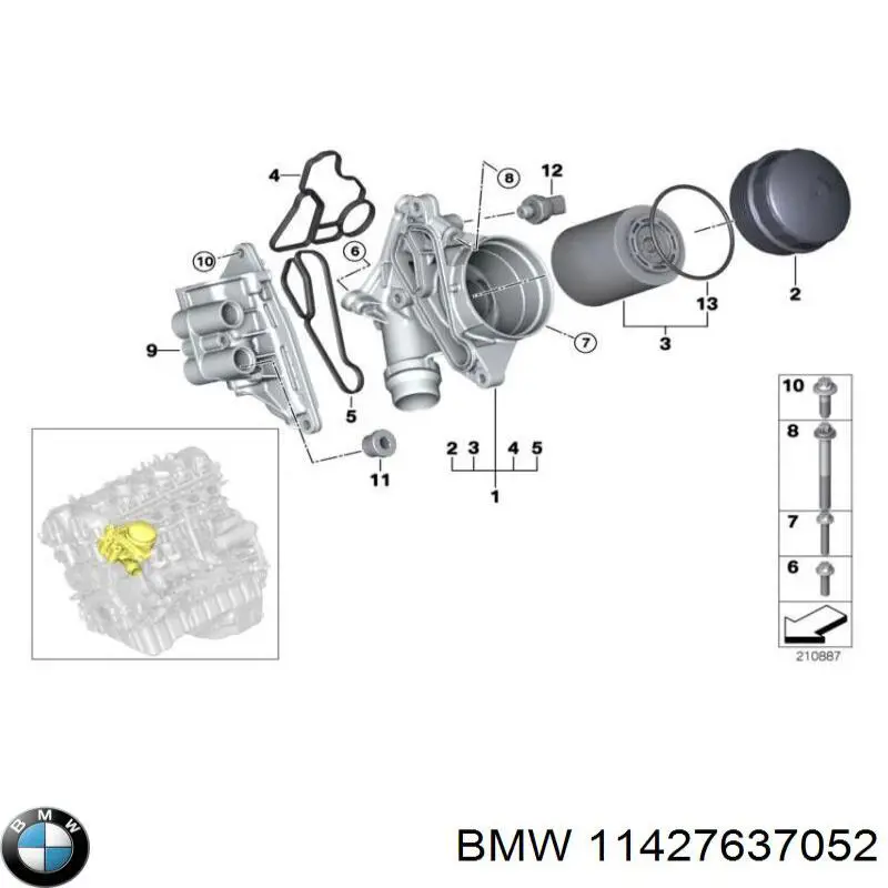 Автомобільний термостат BMW 11427637052 ціна, від 47.50 USD
