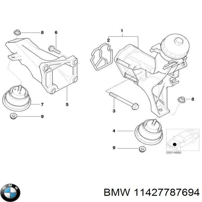 11427787694 BMW Корпус маслофільтра