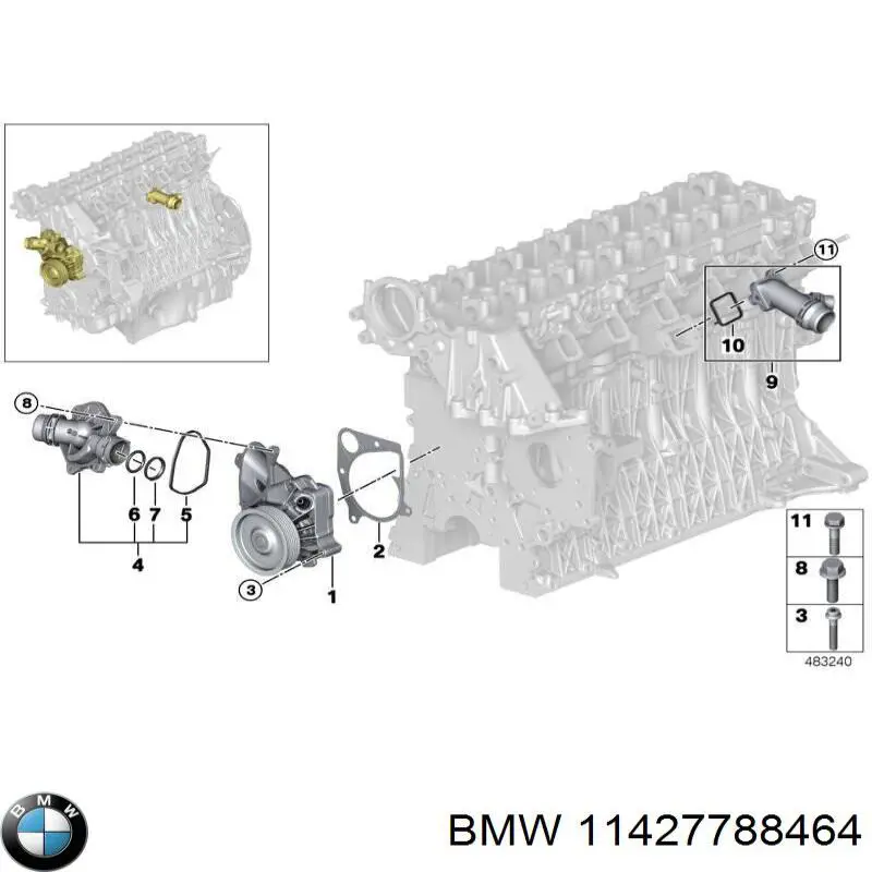  BMW 11427788464 ціна, від 1.09 USD