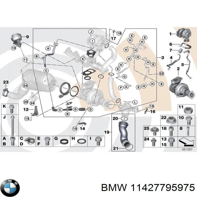  BMW 11427795975 ціна, від 77.58 USD